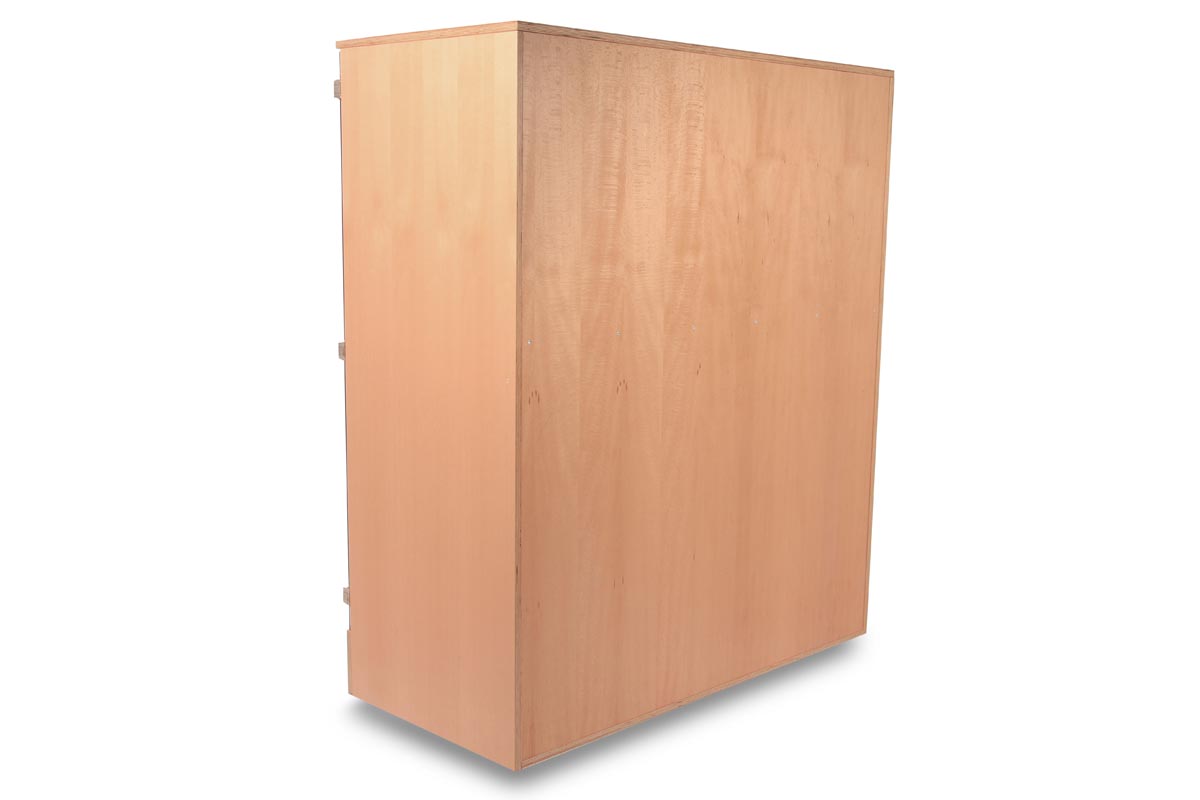 Studiomöbel Gitarrenschrank mit Glastüren BU lackiert 10in1