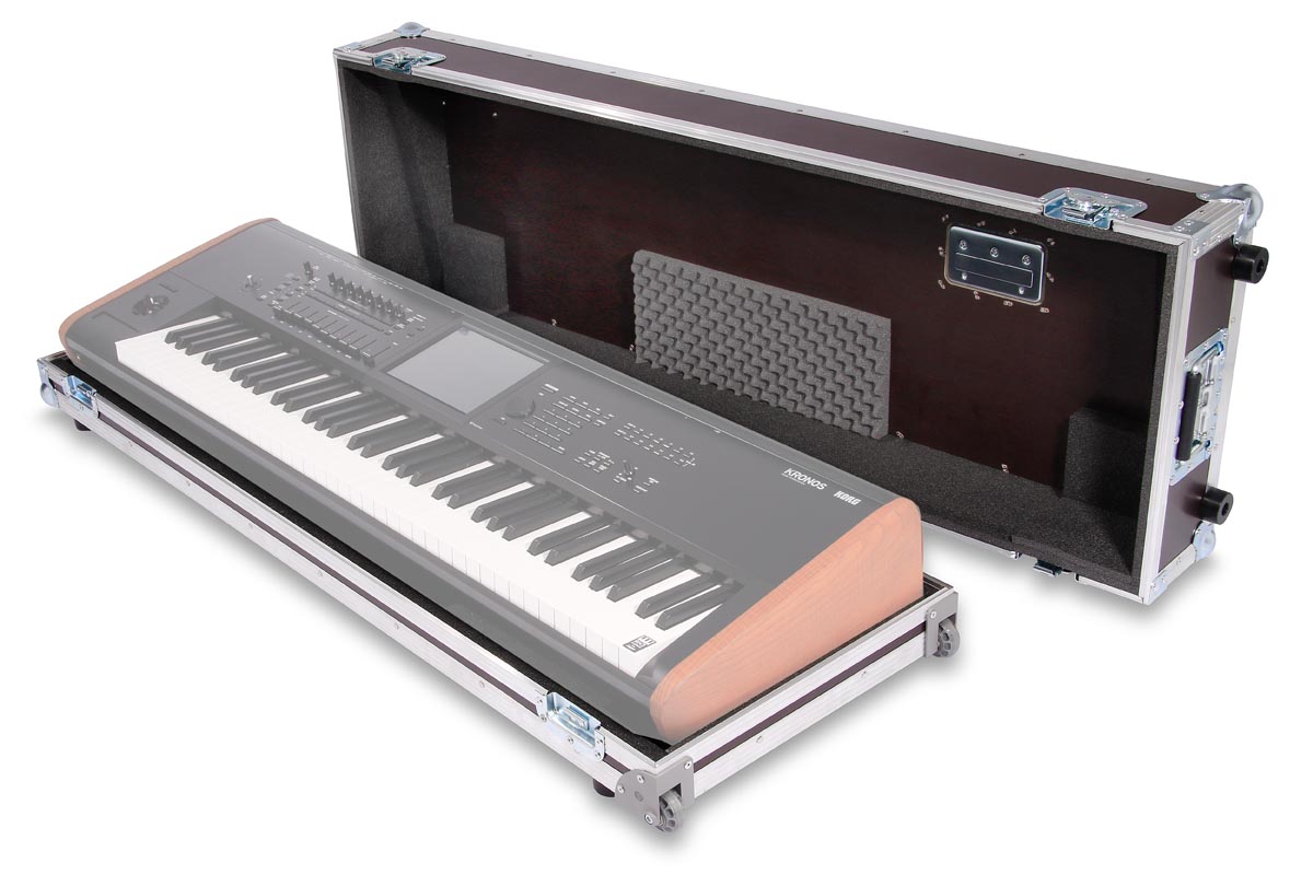 Keyboard Case Typ 3 73 Korg Kronos 73 (Mod 2015) + Eckrollen