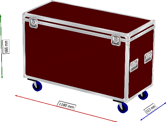 Truhencase Rollen SGM Idea Spot 700/300 2in1