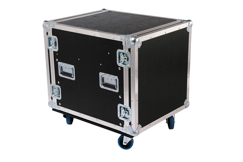 9HE Profi Shockmount IT Rack auf Rollen + Kasten – Bild 2