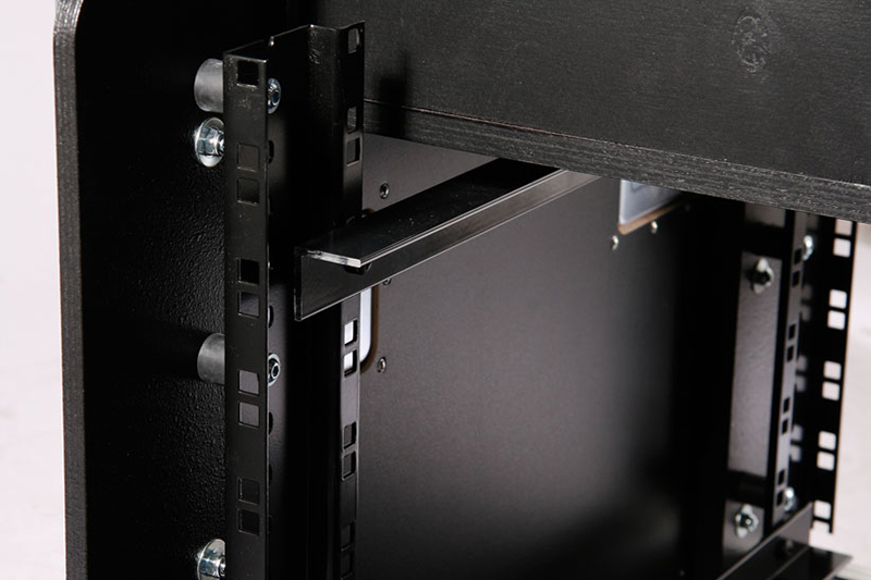 9HE Profi Shockmount IT Rack auf Rollen + Kasten – Bild 8