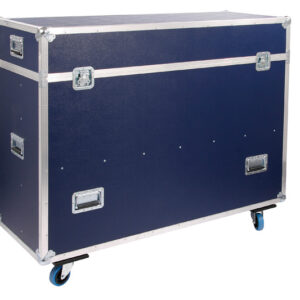 Profi Transportcase navyblau auf Rollen 55'' Display Teleloop