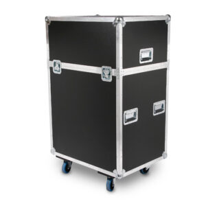 Profi Transportcase PVC auf Rollen 800x600x130 Außenmaß