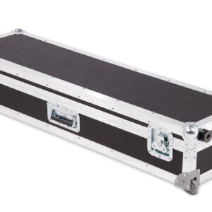 Truhencase schwarz 1030x270x175 mm BxTxH mit Eckeinbaurollen