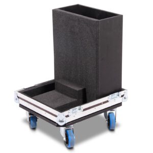 Haubencase Showtec Astro 360 XL auf Rollen + Kamin