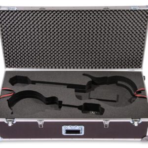 Gitarrencase für 2 Gitarren u. 1 Ukulele mit doppeltem Inlay