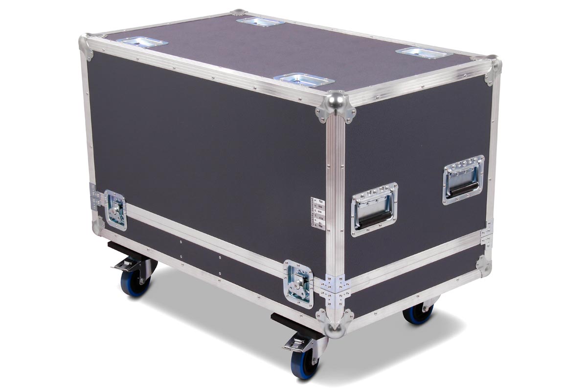 Profi Haubencase L-Acoustics X12 Kamin 2in1 RG + Radmulden