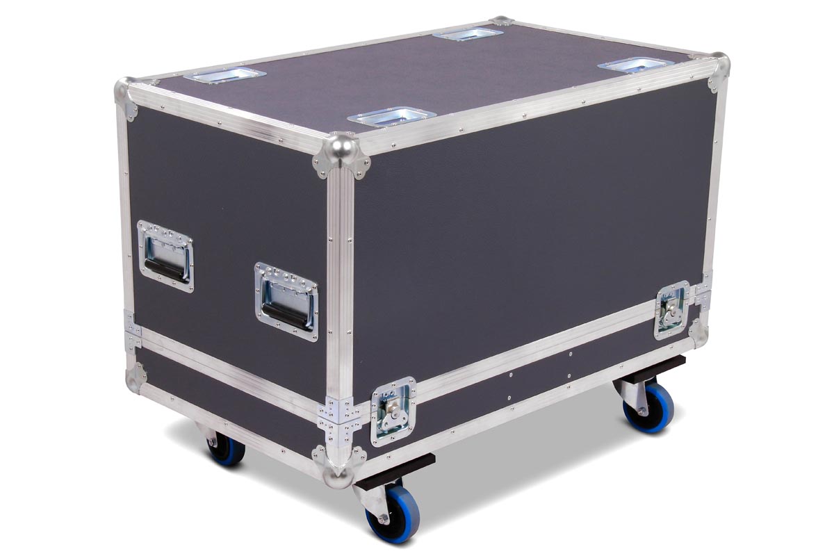 Profi Haubencase L-Acoustics X12 Kamin 2in1 RG + Radmulden – Bild 2