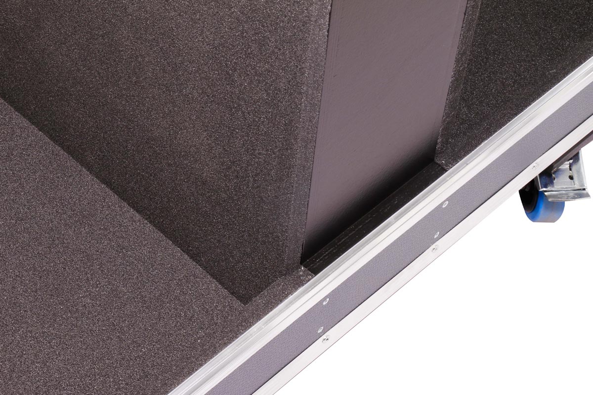 Profi Haubencase L-Acoustics X12 Kamin 2in1 RG + Radmulden – Bild 7