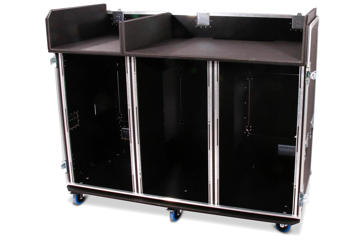 Heavy Winkelcase 3x 20 HE mit Tisch u. Ablage RG bk – Bild 3