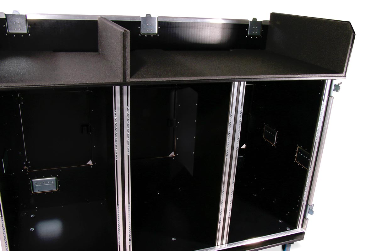 Heavy Winkelcase 3x 20 HE mit Tisch u. Ablage RG bk – Bild 8