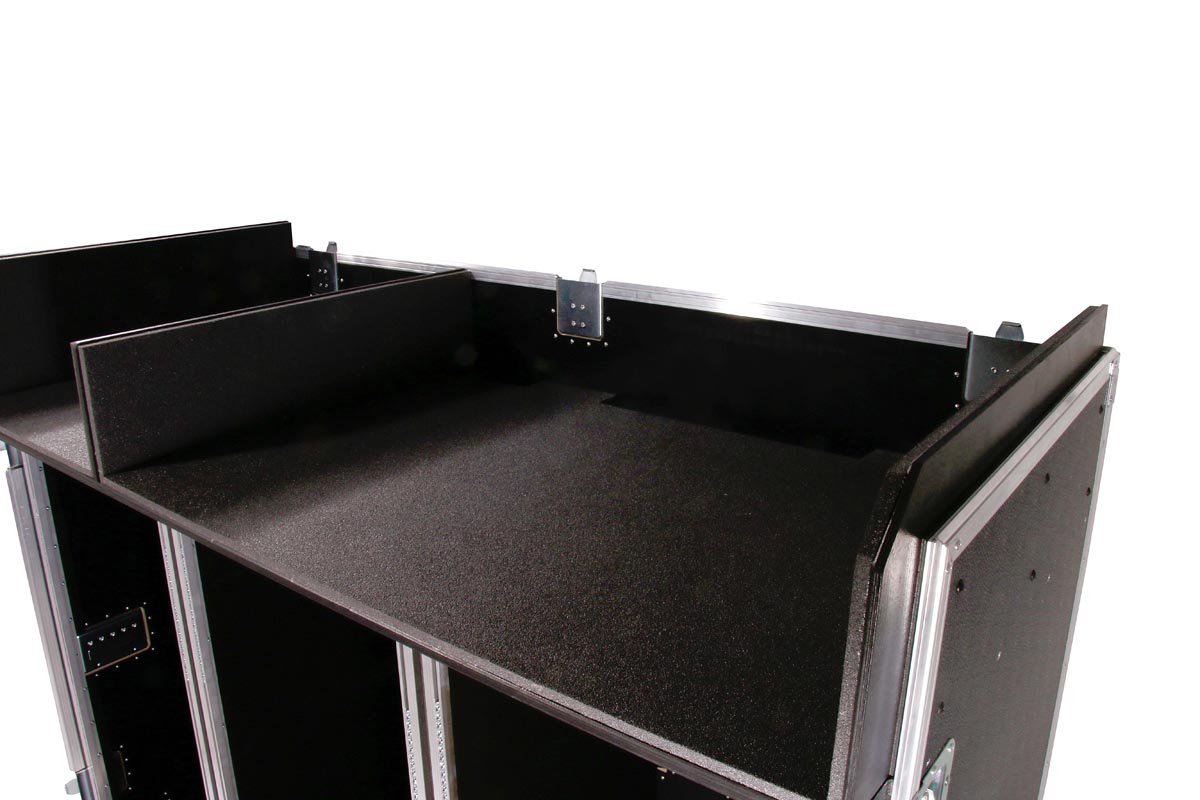 Heavy Winkelcase 3x 20 HE mit Tisch u. Ablage RG bk – Bild 9