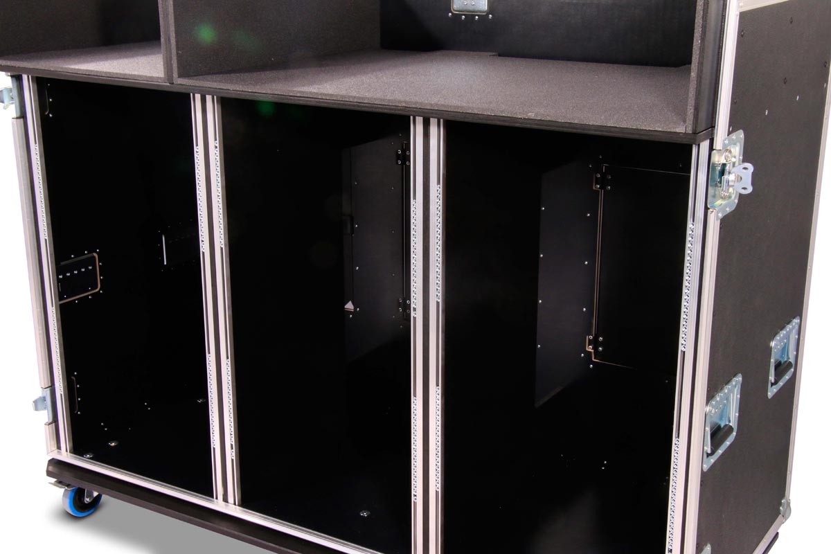 Heavy Winkelcase 3x 20 HE mit Tisch u. Ablage RG bk – Bild 10