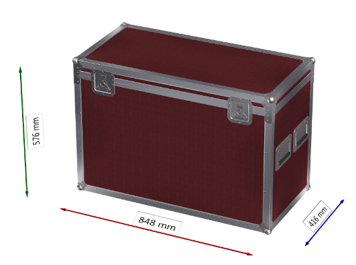 Truhencase Eurolite LED PFE-120 3000K Profile Spot FA