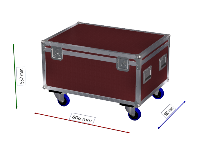 Truhencase 4in1 für EUROLITE LED ML-56 COB CW/WW RG FA
