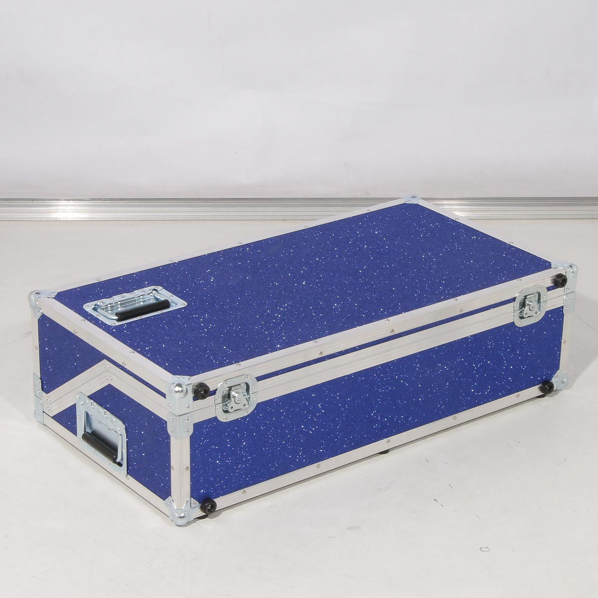 Pedalcase schräg 820x420x210mm BxTxH Glitzerblau B-Stock – Bild 4