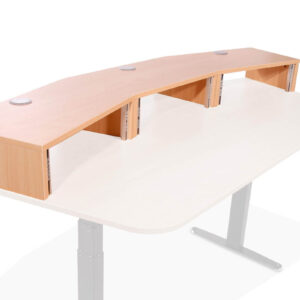 Studio Extension Desk 3U beech curved