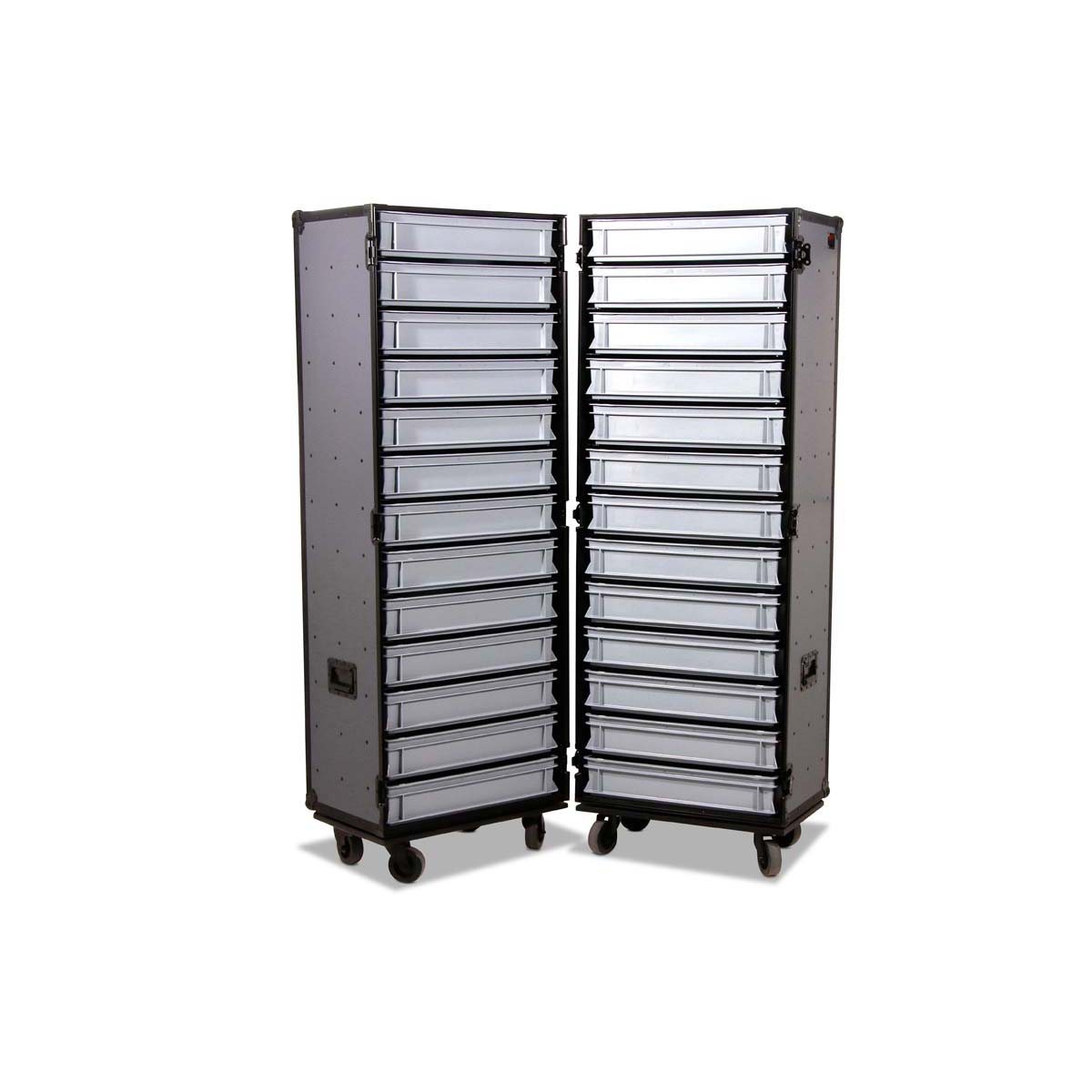 Profi Schrank-Case 2x13 Zubehörboxen 600x400x120