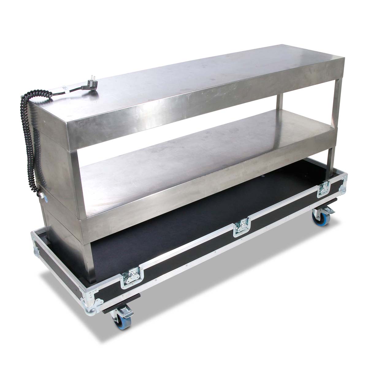 Haubencase für Warmhaltebrücke 1390x405x705mm BxTxH – Bild 3
