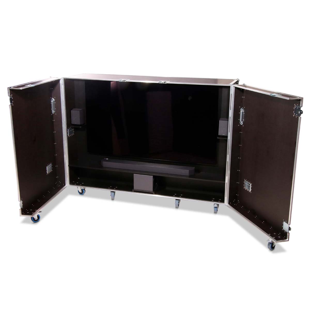 Heavy TV-Schrank für 77" Sony Bravia 8 Display und Samsung Q995F Soundbar – Bild 2