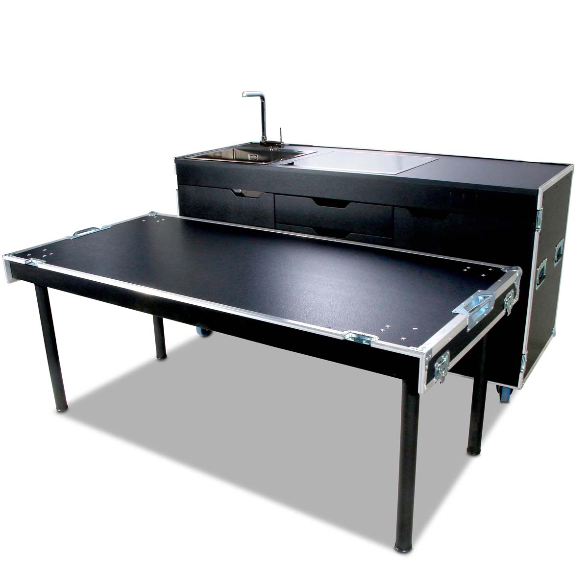 Catering Kitchen Case mit Kochfeld + Spülbecken – Bild 18