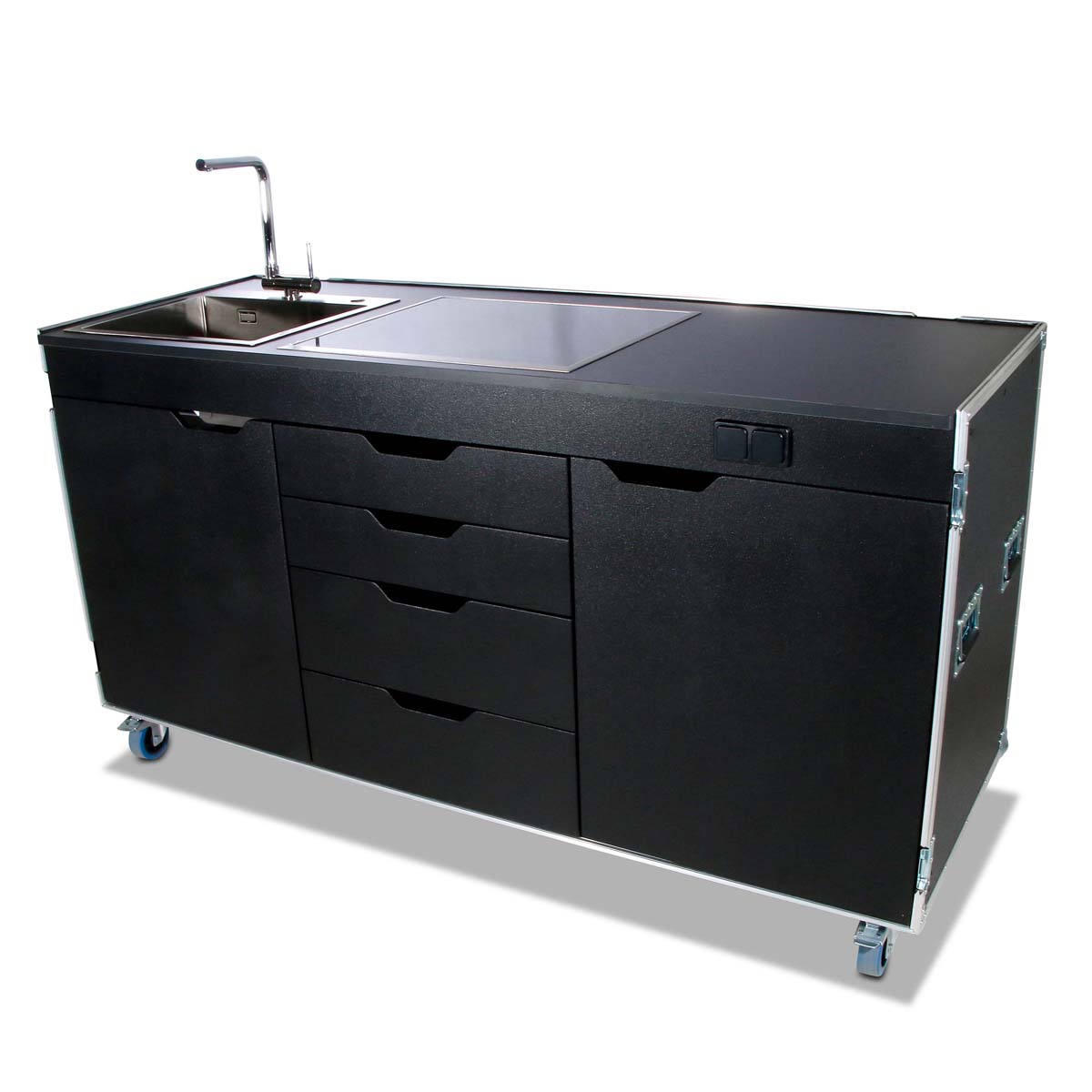 Catering Kitchen Case mit Kochfeld + Spülbecken – Bild 17