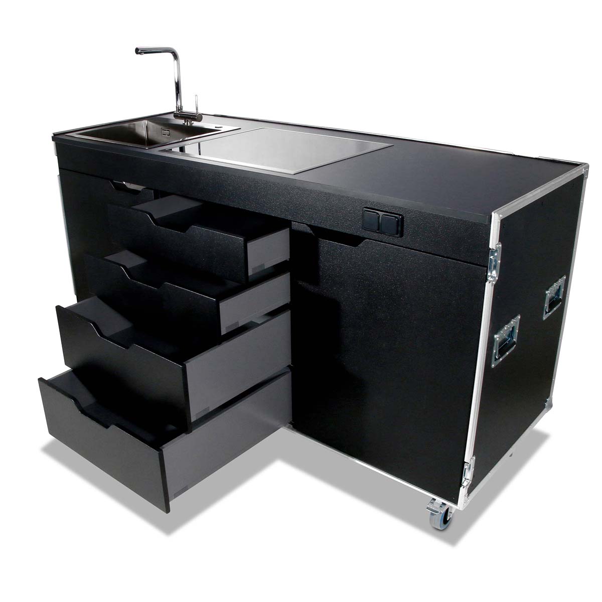 Catering Kitchen Case mit Kochfeld + Spülbecken – Bild 16